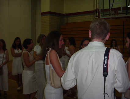 Troy Senior Class of 2003 Lining Up for Farewell Assembly